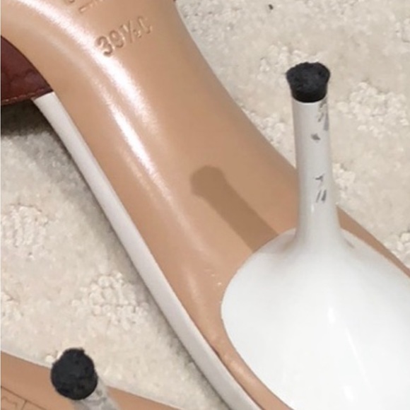 GUCCI peeptoe Guccissima mule w/ horse bit detail - Picture 9 of 10